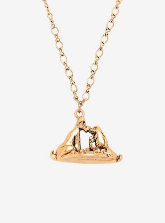 Disney Lady And The Tramp Spaghetti Kiss Necklace