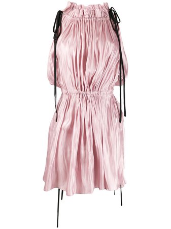 16Arlington Drawstring Satin Mini Dress - Farfetch