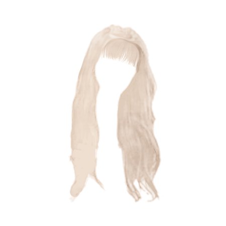 blonde hair with bangs png | @marionette-official