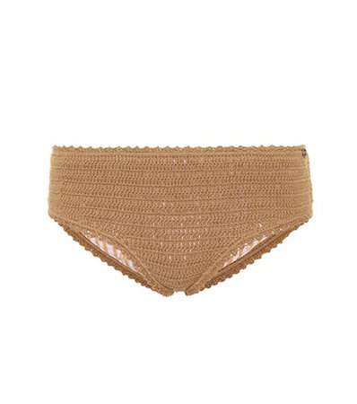 Crochet-knit bikini bottoms
