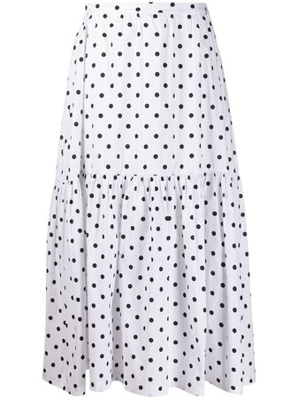 Staud Polka-Dot Maxi Skirt | Farfetch.com