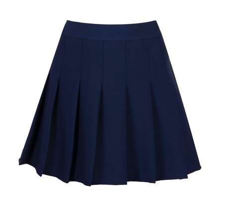 dark blue skirt