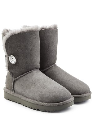 Bailey Bling Shearling Lined Suede Boots Gr. US 5