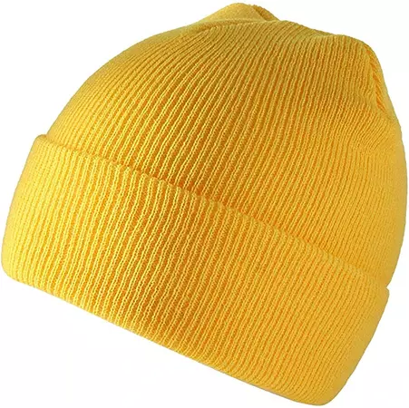 Adult Knit Beanie (Yellow)