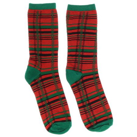 Mamia - Mamia Women's Crew Holiday Christmas Socks (3pr) - Santa Plaid - Walmart.com - Walmart.com