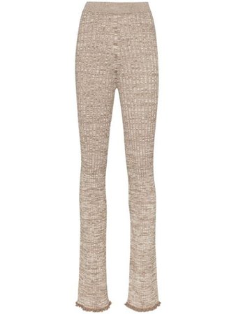 Jil Sander Ribbed Knit Trousers | Farfetch.com