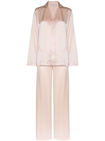 Pink La Perla silk pyjama set - Farfetch