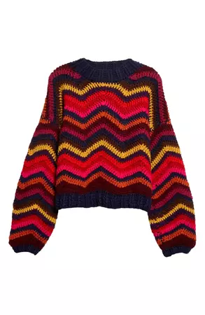 FARM Rio Colorful Waves Sweater | Nordstrom