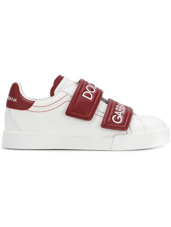 Dolce & Gabbana Logo Strap Sneakers - Farfetch