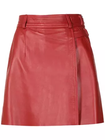 Nk Dora Leather Skirt - Farfetch
