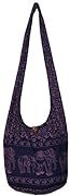purple boho sling bag