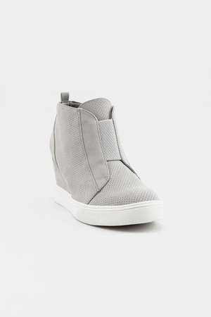 MIA Perforated Wedge Sneaker | francesca's