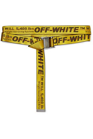 Off-White | Canvas-jacquard belt | NET-A-PORTER.COM