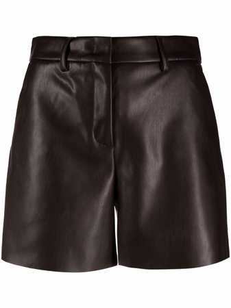 Blanca Vita faux-leather Shorts - Farfetch