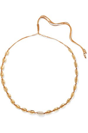 Tohum | Small Puka gold-plated and shell necklace | NET-A-PORTER.COM