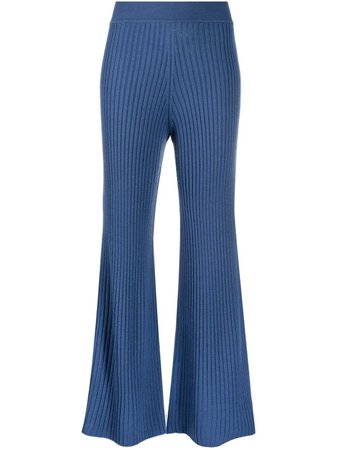 Polo Ralph Lauren ribbed-knit Flared Trousers - Farfetch