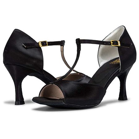 JIA JIA J20511 Women's Satin Sandals Flared Heel Latin Salsa Performance Dance Shoes: Amazon.ca: Gateway