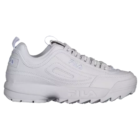 Fila Disruptor II Premium - Women's - Shoes - Casual - Women's - Casual Training Sneakers - Fila - White/White/White | Foot Locker