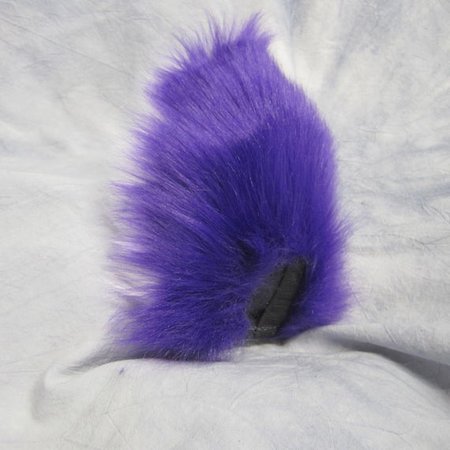Purple over White Bunny/Deer Tail READY TO SHIP | Etsy