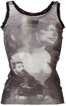 Jean Paul Gaultier Mesh Portrait Tank Top
