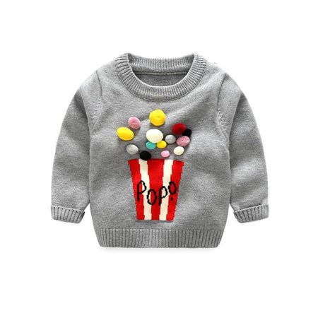 Baby Girl Popo Woolen Sweater – The Trendy Toddlers