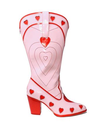 SPACE COWGIRL HEART - PINK RED
