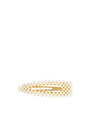 Lovers and Friends Calla Hair Clip in Pearl & Gold | REVOLVE