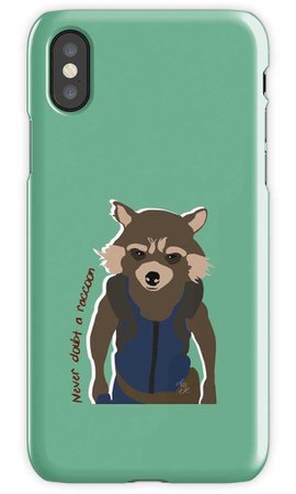 "Raccoon" iPhone Cases & Covers by Giovannics | Redbubble