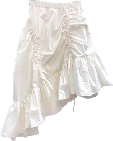lizakosht asymmetrical ruffled fishtail skirt