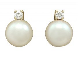 Vintage Pearl Stud Earrings | Pearl Jewellery | AC Silver