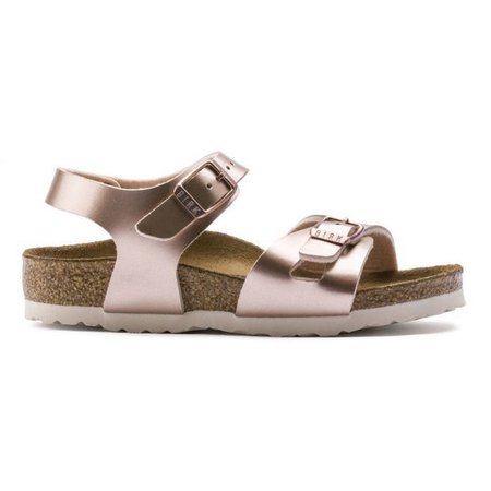 Rio nubuck sandal Pink Gold Birkenstock Shoes Children