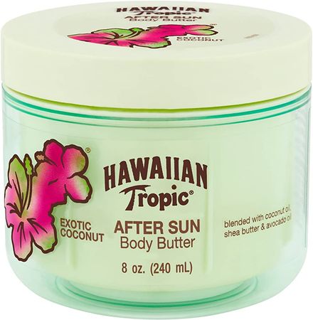 Amazon.com : Hawaiian Tropic After Sun Lotion Moisturizer and Hydrating Body Butter with Coconut Oil, 8 Ounce : Beauty & Personal Care