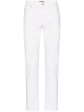 Versace Slim-Fit Straight Jeans A86010A233976 White | Farfetch