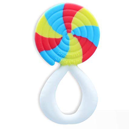 Amazon.com : Little Toader - Baby Teether Toys - Appe-TEETHERS LOL! Sucker and Ice Cream U Scream combo pack candy teether - For Teething Infants and Toddlers (newborn and 3+ Month) : Baby