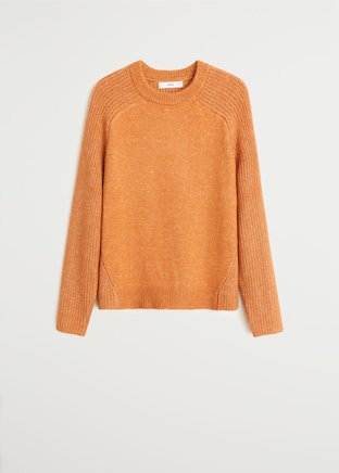 Long raglan sleeve sweater - Women | Mango USA cream