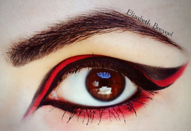 Red and Black Eyeshadow
