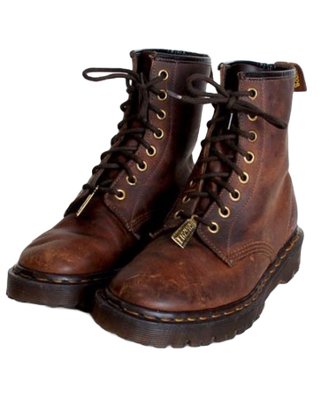 @darkcalista brown leather boots