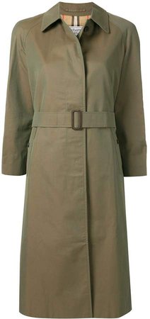 Pre-Owned belted trench coat