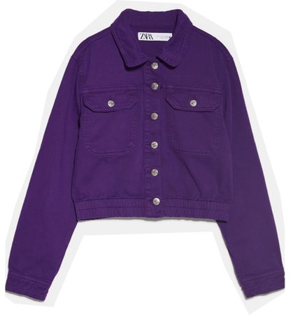 Purple denim jacket