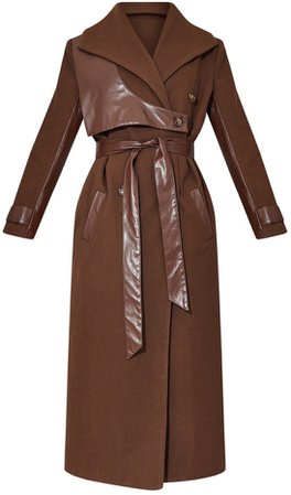 brown trench coat