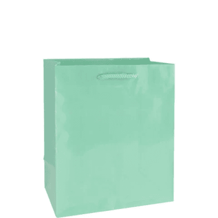 Medium Glossy Cool Mint Gift Bag