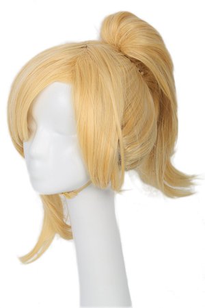 blonde wig long yellow ponytail - Google Search