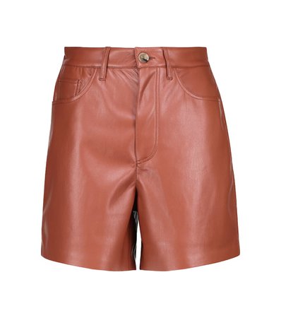Nanushka - Leana faux leather shorts | Mytheresa