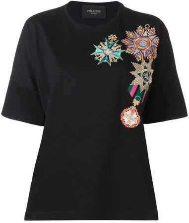 medal embroidery T-shirt