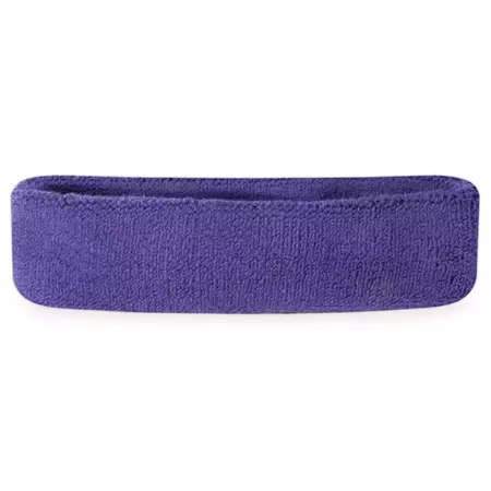 Suddora Adult Solid Color Sweatband Headband, Purple - Walmart.com