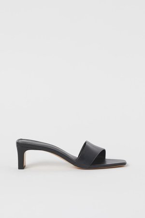 Slip-in Sandals - Black - Ladies | H&M US
