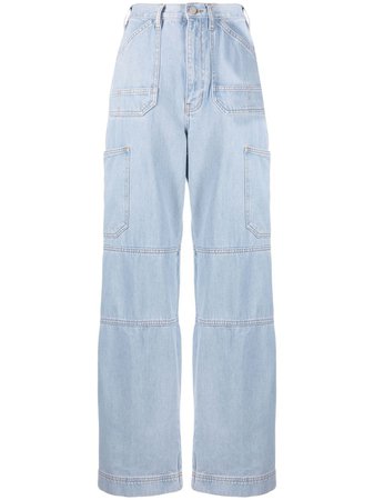 FRAME Cargo wide-leg Jeans - Farfetch