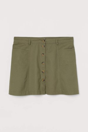 H&M+ A-line Skirt - Green