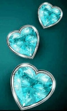 turquoise, hearts