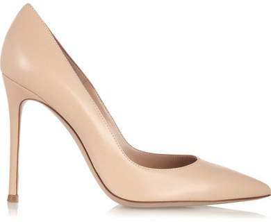 105 Leather Pumps - Beige